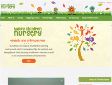 Tablet Screenshot of happychildrennursery.com